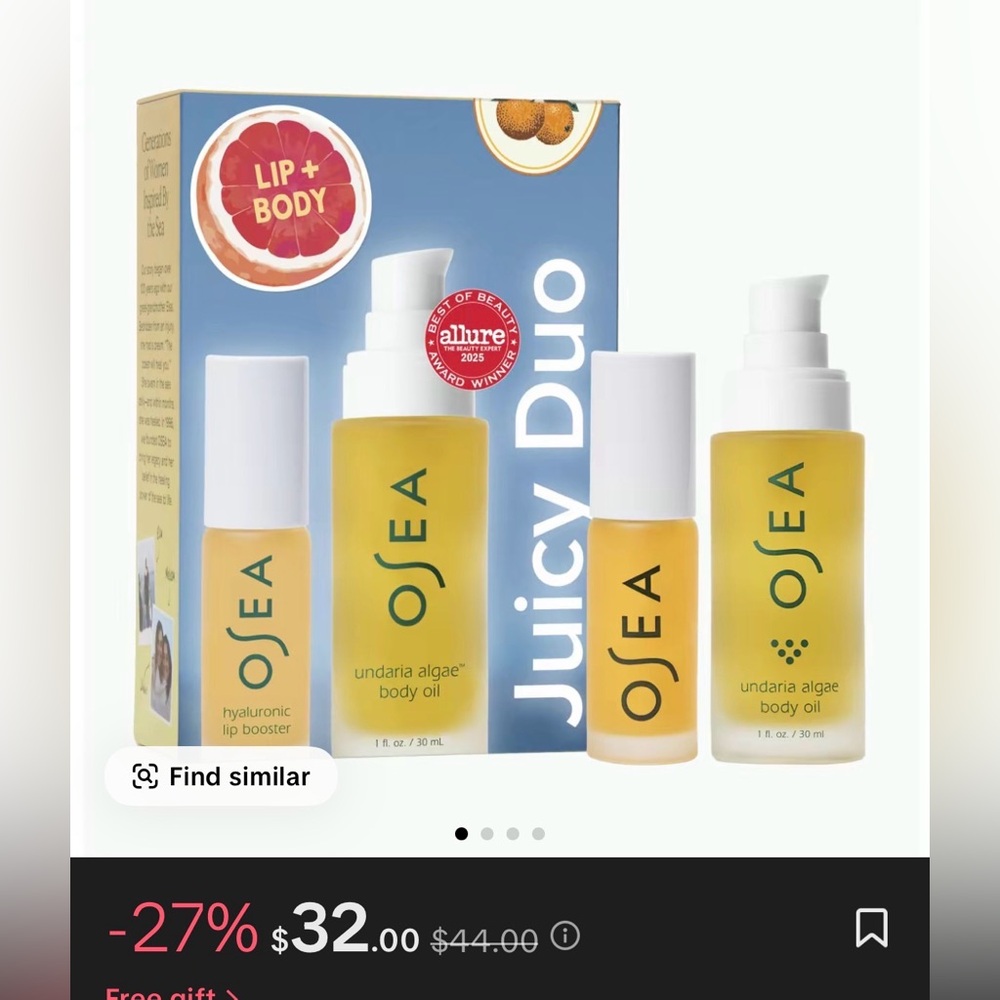 OSEA Undaria Algae Body Oil - Gold